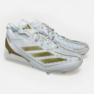 Adidas Adizero Electric Football Cleats Men’s 13 WHITE GOLD IE4381 Lightweight